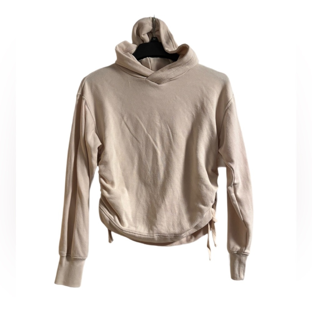 Aerie Cream Cozy Ruched Hoodie XS